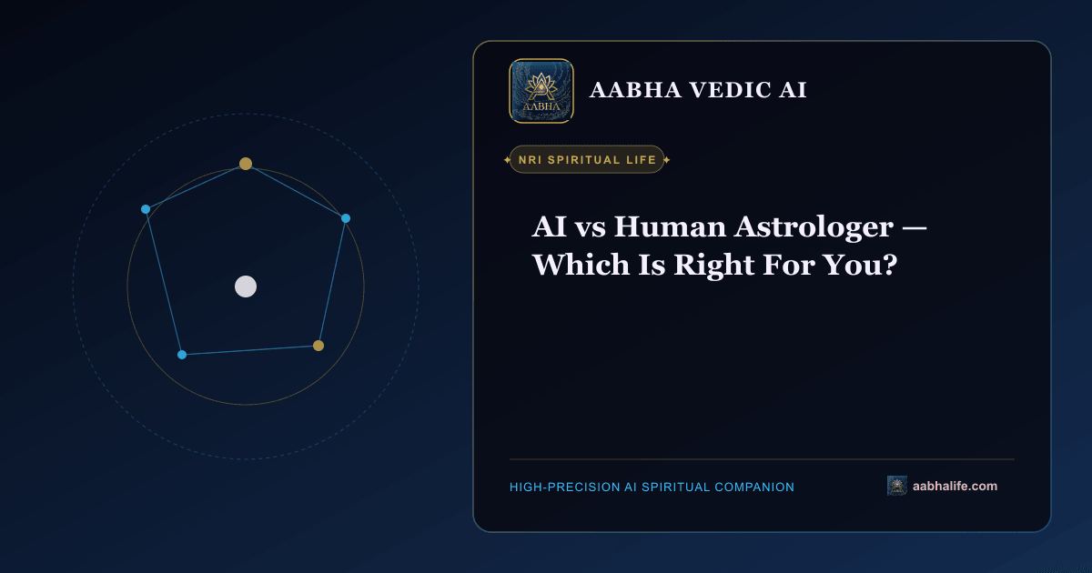 AI vs Human Astrologer — Which Is Right For You? editorial artwork