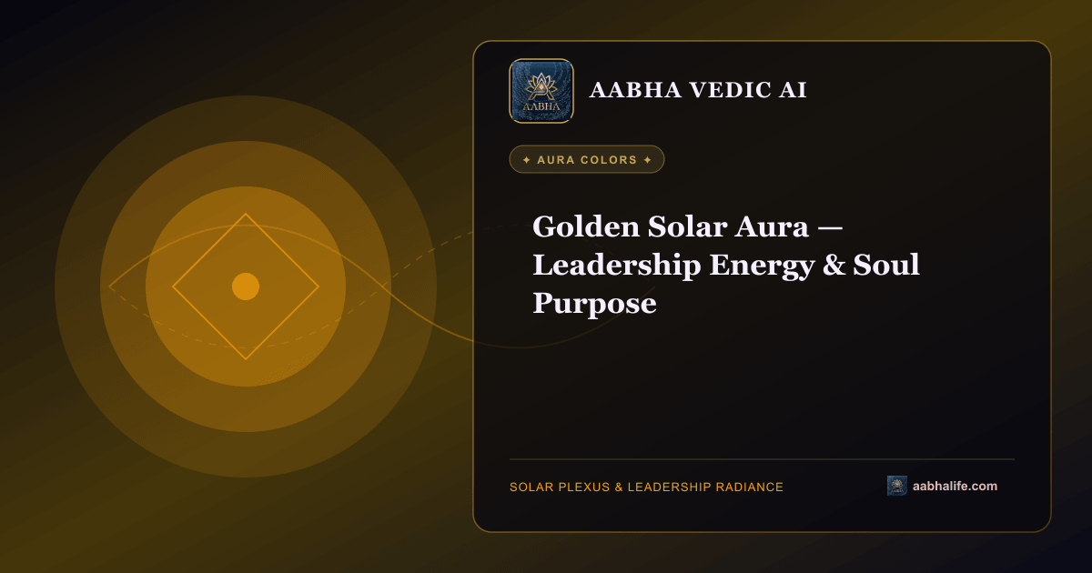 Golden Solar Aura — Leadership Energy & Soul Purpose editorial artwork