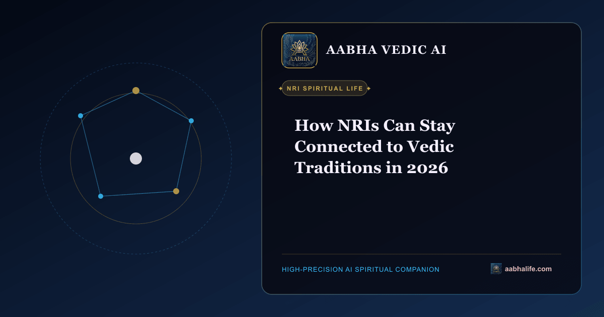 How NRIs Can Stay Connected to Vedic Traditions in 2026 editorial artwork