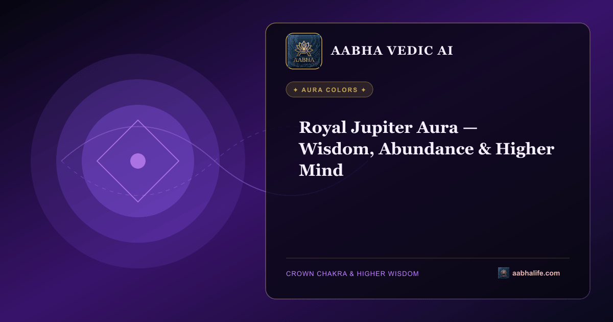 Royal Jupiter Aura — Wisdom, Abundance & Higher Mind editorial artwork