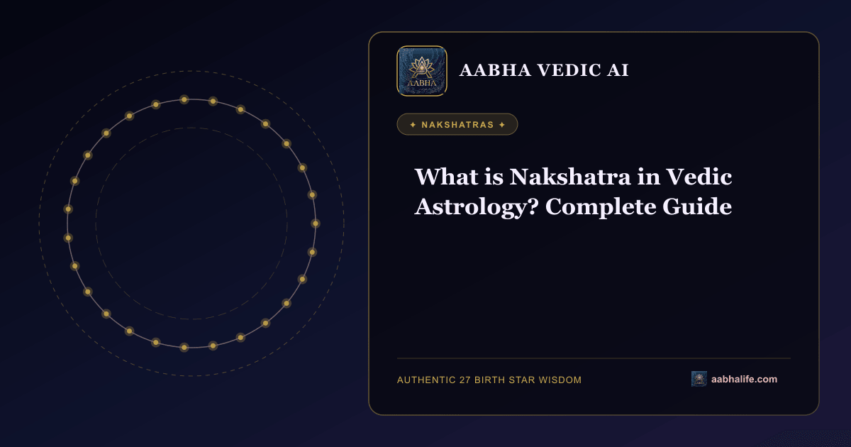 What is Nakshatra in Vedic Astrology? Complete Guide astronomical diagram